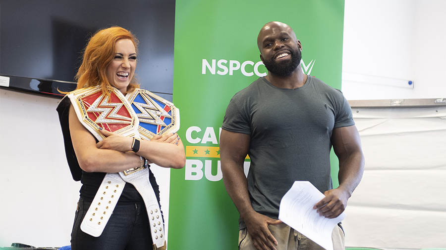 NSPCC and WWE Call out Bullying logo